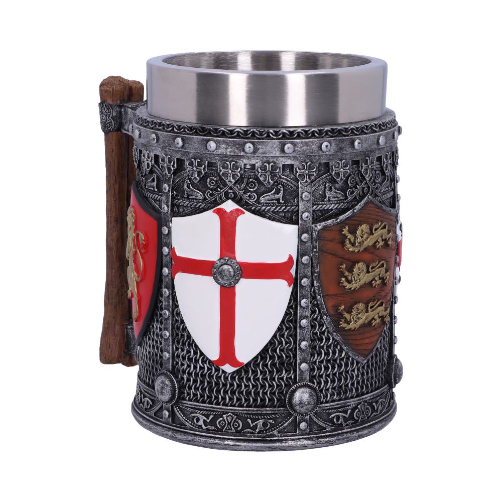 English shield sigil tankard 13 5cm