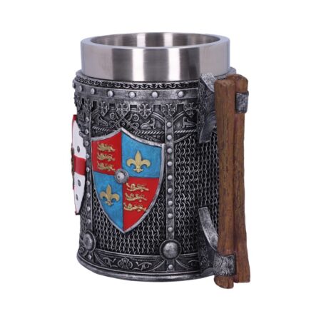 English shield sigil tankard 13 5cm