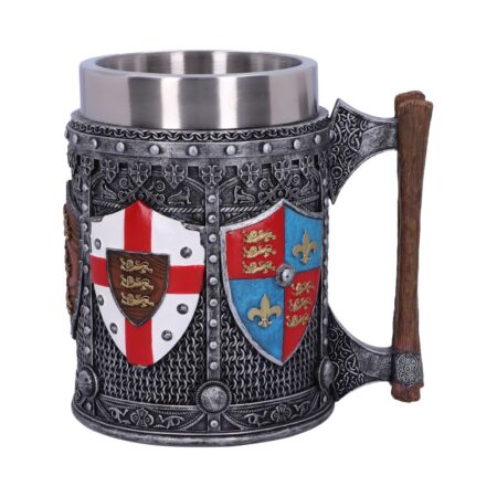 English shield sigil tankard 13 5cm