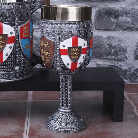 English three lions shield st george henry iv wine goblet