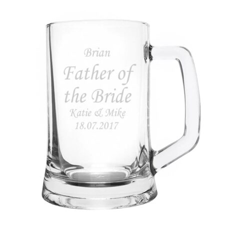 Engraved Personalised Glass Pint Stern Tankard: 3 - Tankards By Gift Moments