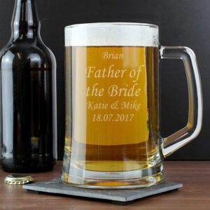 Engraved Personalised Glass Pint Stern Tankard: 2 - Tankards By Gift Moments