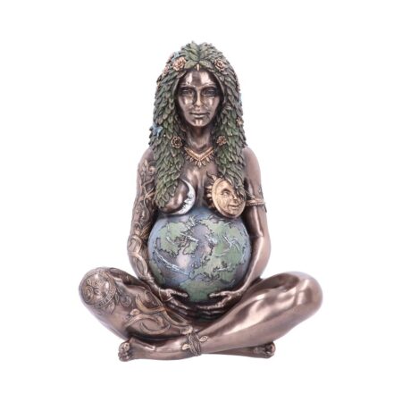 Ethereal mother earth gaia art statue bronze figurine