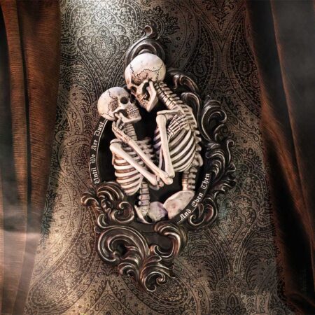 And Even Then Skeleton Wall Plaque 39cm: 1 - Wall Hanging Sculptures By NN Designs