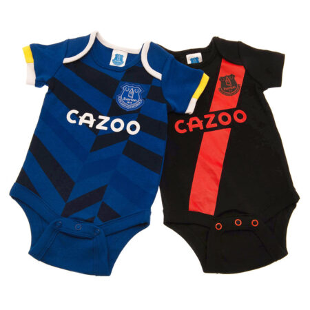 Everton FC 2 Pack Bodysuit 6-9 Mths: 1 - Baby Clothing By Everton