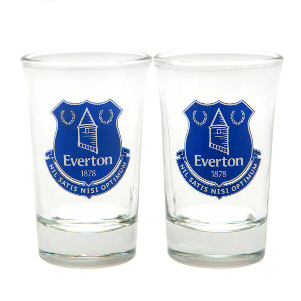 Everton FC Shot Glass Set - 2 Pack: 2 - Glassware By Everton