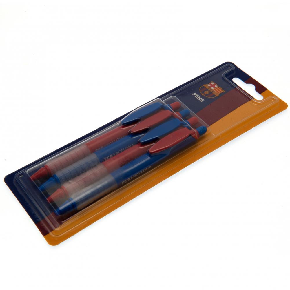 FC Barcelona 4pk Pen Set: 3 - Pens & Pencils By Barcelona