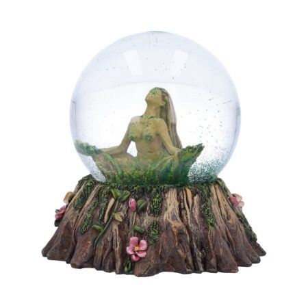 Female tree spirit balance nature snow globe 13 2cm