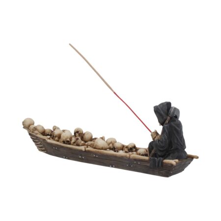 The Ferryman Grim Reaper River Styx Skeleton Incense Holder: 5 - Incense Holders By NN Designs