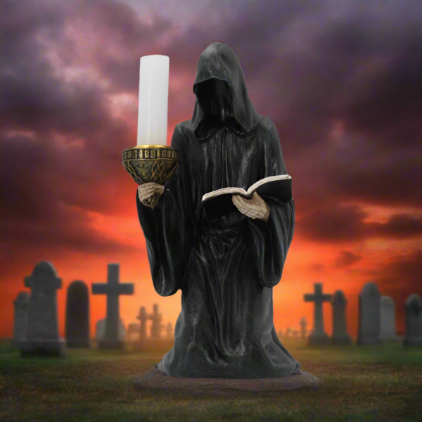 Final Sermon Reaper Candle Holder 21cm: 1 - Candles & Holders By Gift Moments