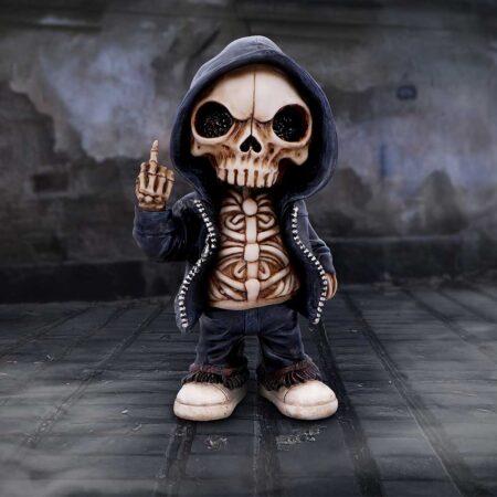 Flip the Bird A Bold and Rebellious Street Art Inspired Reaper Figurine: 1 - Figurines Medium (15-29cm) By NN Designs
