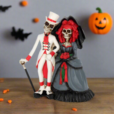 Forever By Your Side Figurine Skeleton Wedding Bride Groom Valentine: 1 - Figures & Collectables By Gift Moments
