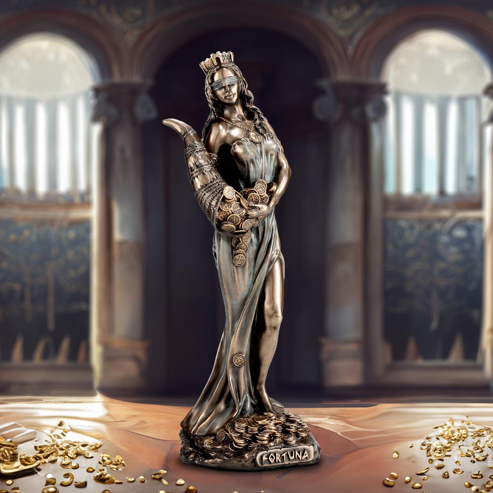 Fortuna medium bronze figurine