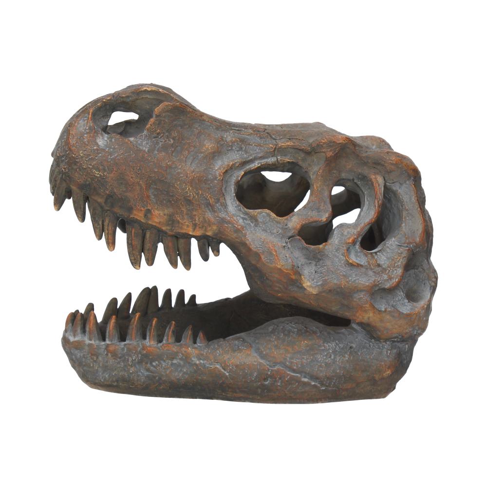 Freestanding tyrannosaurus rex skull figurine ornament