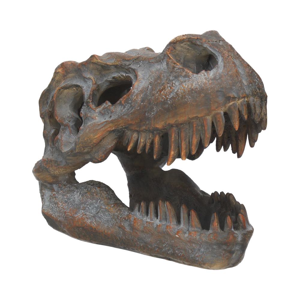 Freestanding tyrannosaurus rex skull figurine ornament