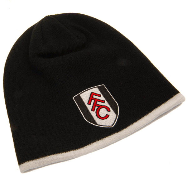 Fulham FC Black Beanie: 2 - Caps & Hats By Fulham