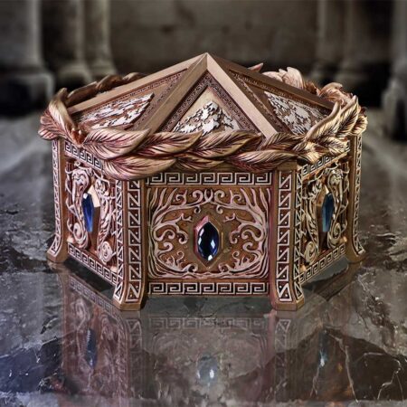 Gold detailed pandoras trinket box