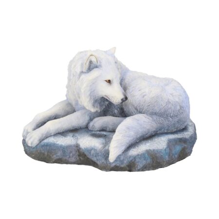 Guardian of the North Wolf Figurine by Lisa Parker Snowy Wolf Ornament: 2 - Figurines Medium (15-29cm) By Lisa Parker