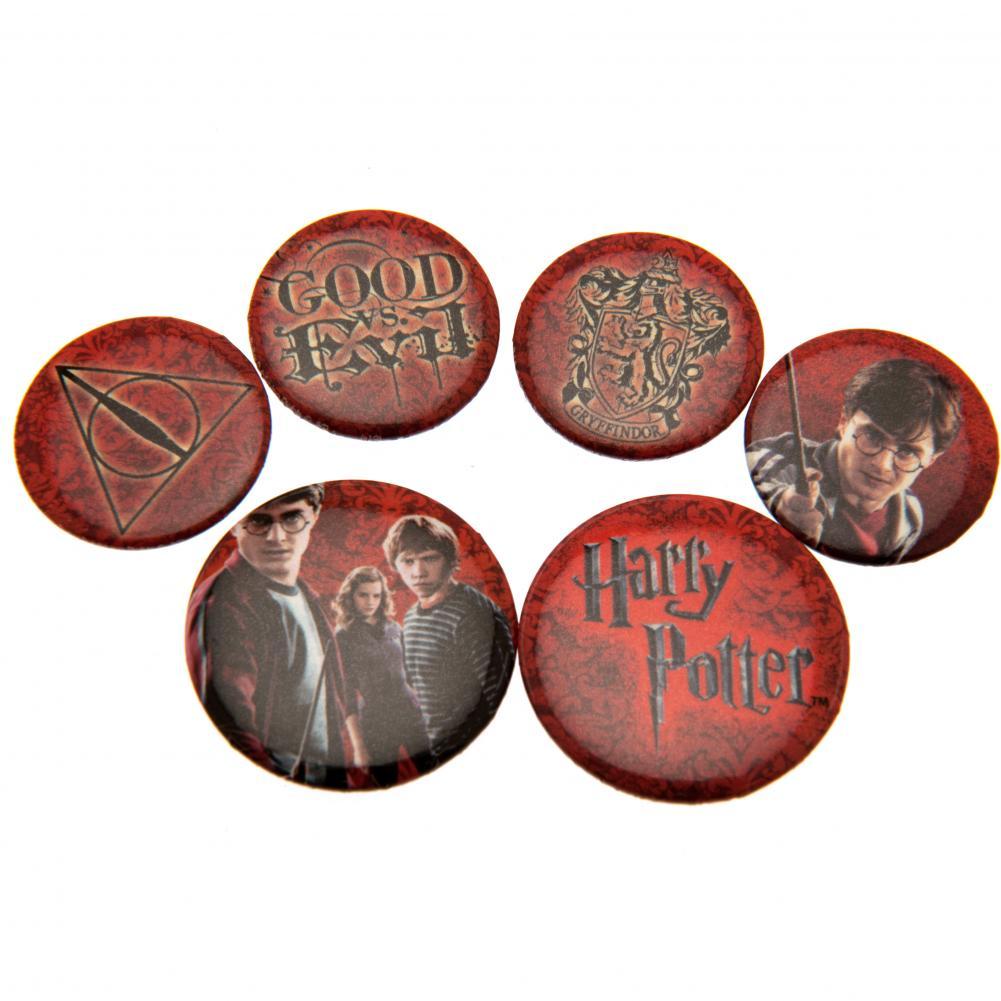Harry Potter Button Badge Set Logo: 1 - Badges By Harry Potter