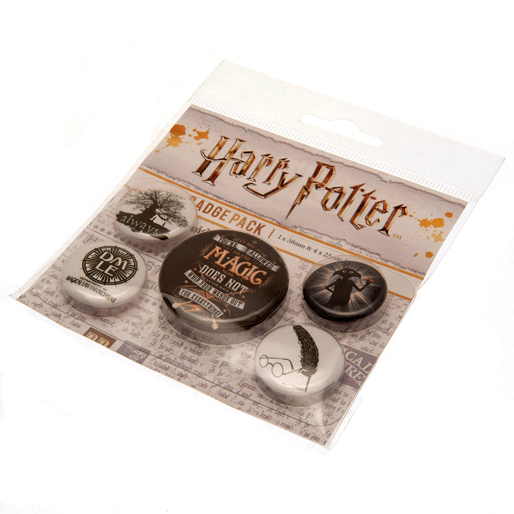 Harry Potter Magic Button Badge Set: 3 - Badges By Harry Potter