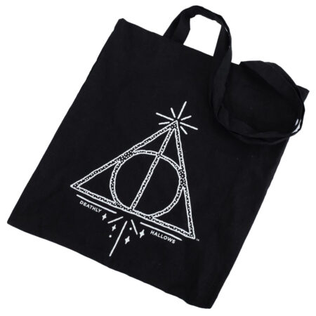 Harry Potter Deathly Hallows Canvas Tote Bag: 3 - Bags By Harry Potter