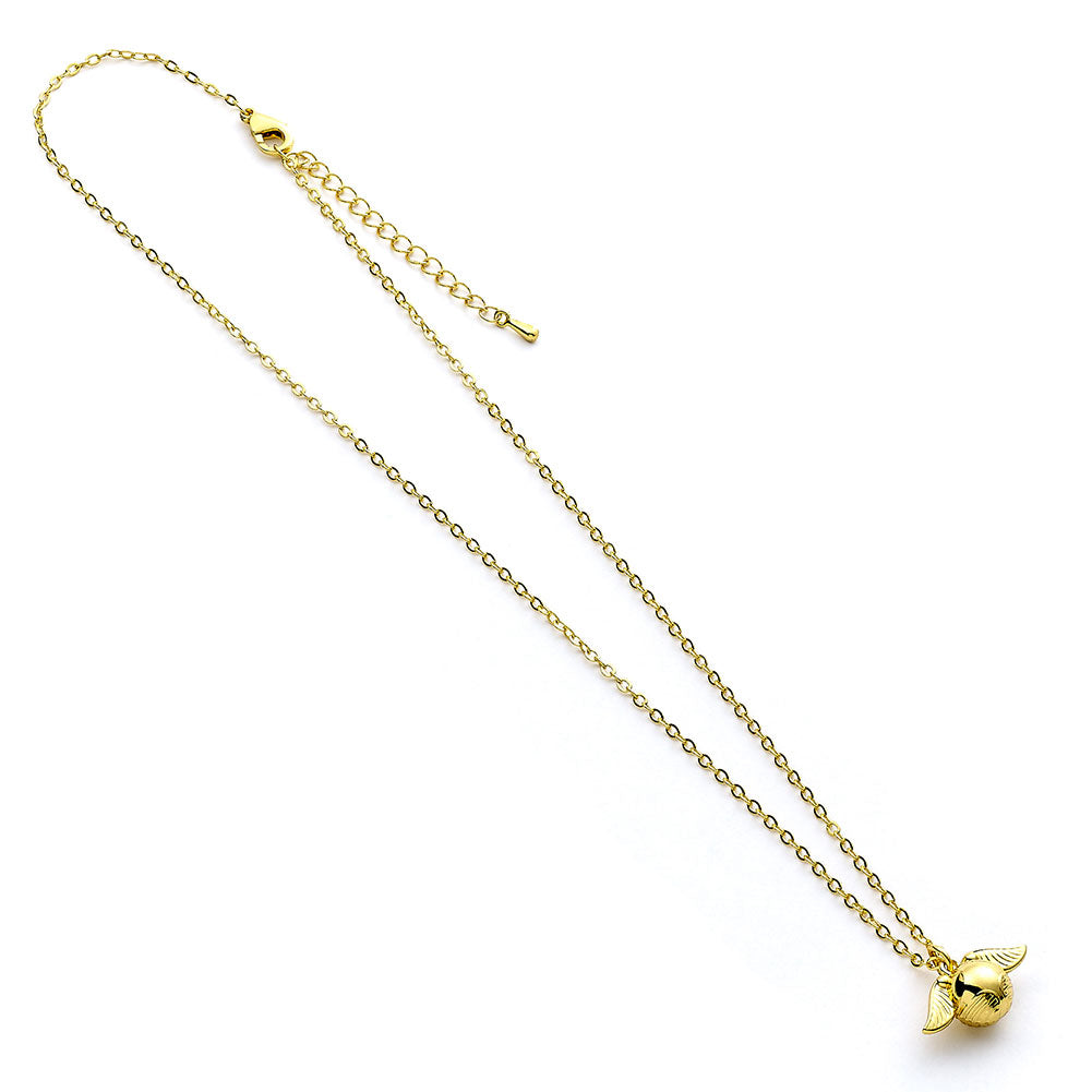 Harry Potter Gold Plated Cute Golden Snitch Necklace: 3 - Jewellery By Harry Potter