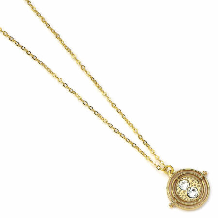 Harry Potter Gold Plated Fixed Time Turner Necklace: 2 - Jewellery By Harry Potter