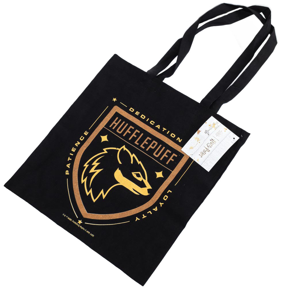 Harry Potter Hufflepuff Canvas Tote Bag: 4 - Bags By Harry Potter