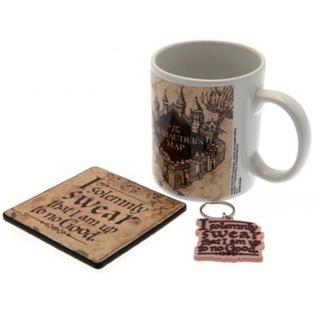 Harry Potter Mug & Coaster Set Marauders Map: 1 - Keyrings By Harry Potter