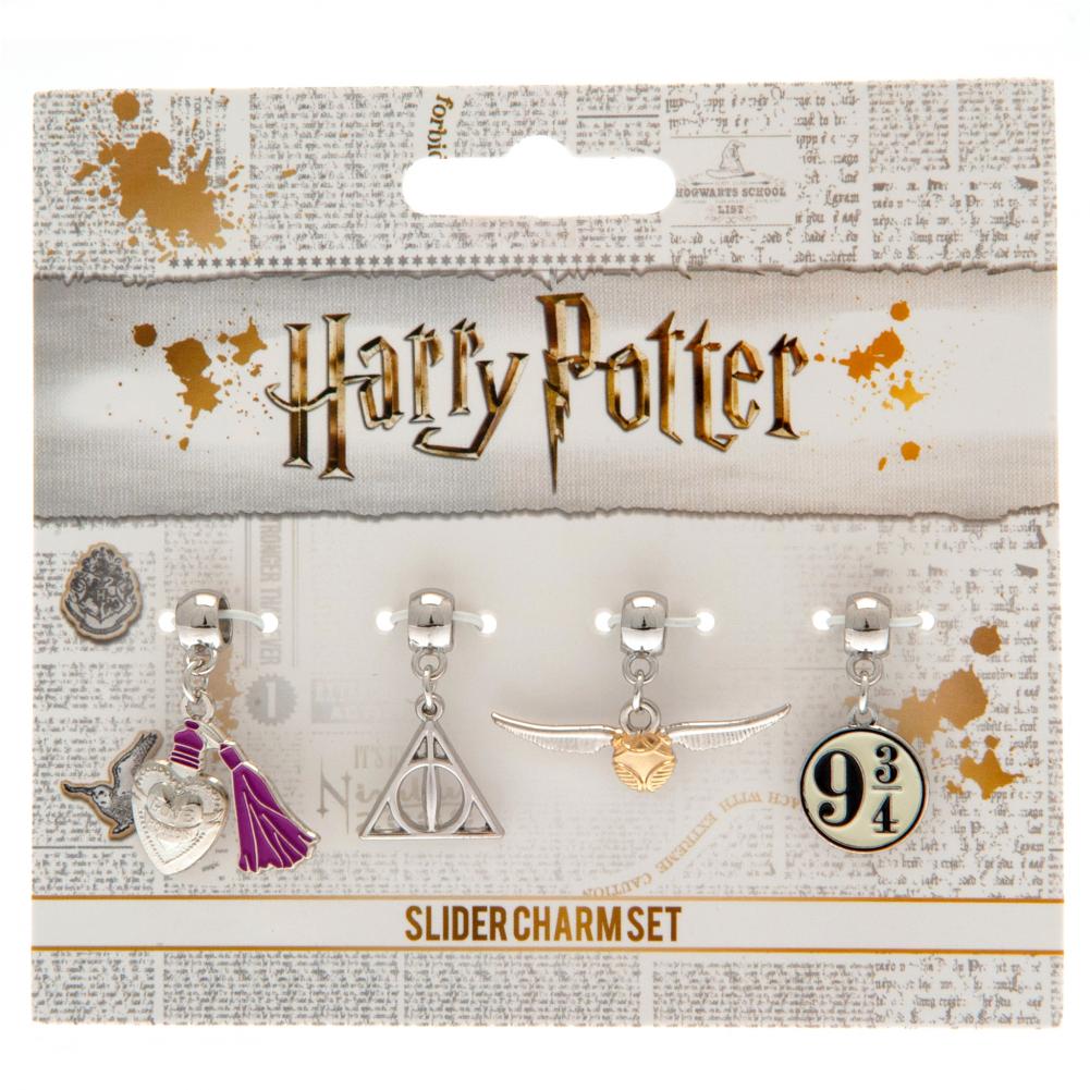 Harry Potter Silver Plated Slider Charm Set: 6 - Jewellery By Harry Potter