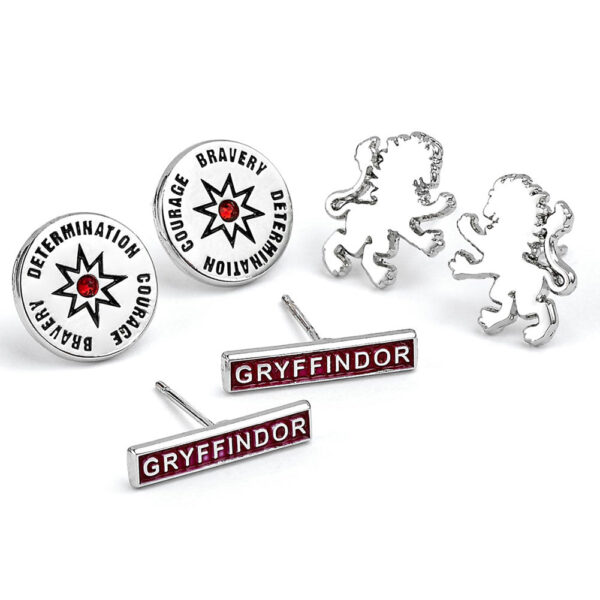Harry Potter Silver Plated Earring Set Gryffindor: 1 - Jewellery By Harry Potter