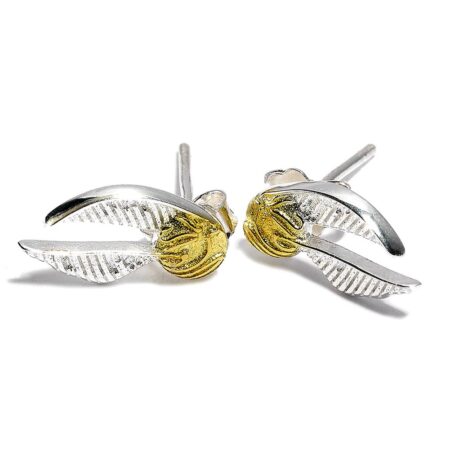 Harry Potter Silver Plated Golden Snitch Stud Earrings: 1 - Jewellery By Harry Potter
