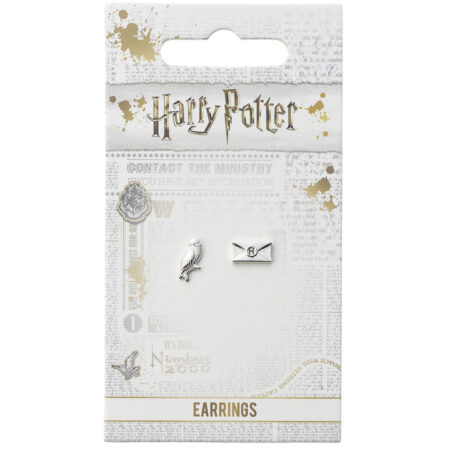 Harry Potter Silver Plated Hedwig Owl & Letter Stud Earrings: 2 - Jewellery By Harry Potter