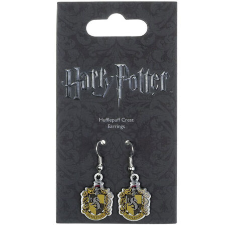 Harry Potter Silver Plated Hufflepuff Hook Earrings: 2 - Jewellery By Harry Potter