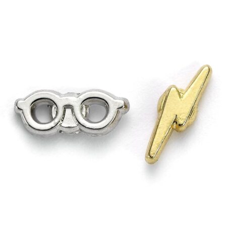 Harry Potter Silver Plated Lightning Bolt & Glasses Stud Earrings: 1 - Jewellery By Harry Potter