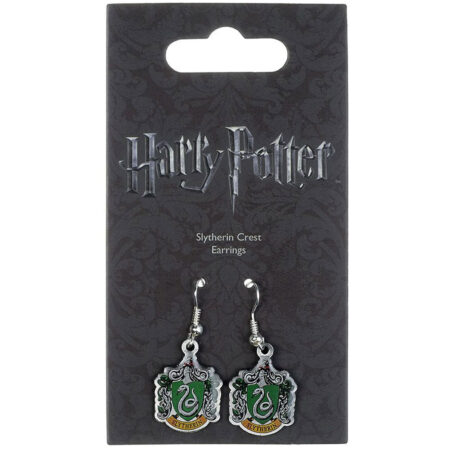 Harry Potter Silver Plated Slytherin Hook Earrings: 2 - Jewellery By Harry Potter