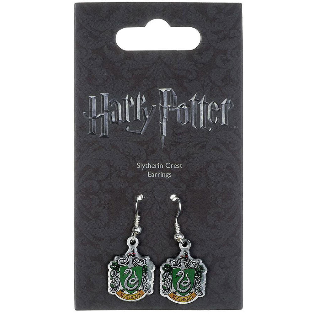 Harry Potter Silver Plated Slytherin Hook Earrings: 2 - Jewellery By Harry Potter
