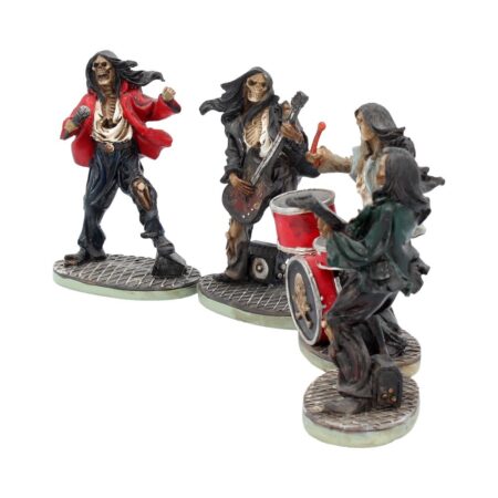 One Hell of a Band Figurine Set Drummer Bassist Guitarist Vocalist Ornament Set: 3 - Figures & Collectables By Gift