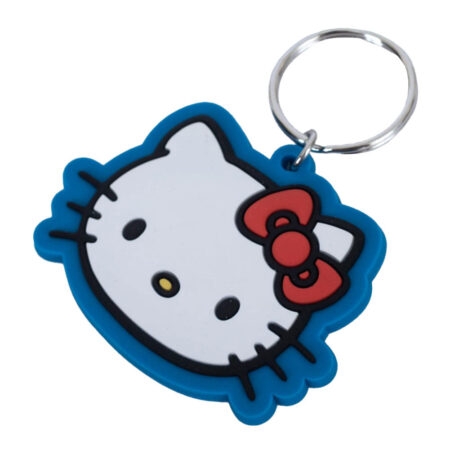 Hello Kitty Face PVC Keyring: 2 - Keyrings By Hello Kitty