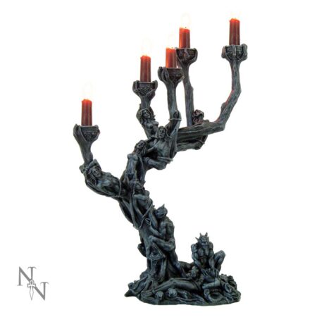 Hells demon torture candelabra candle holder 45cm