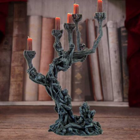 Hells demon torture candelabra candle holder 45cm