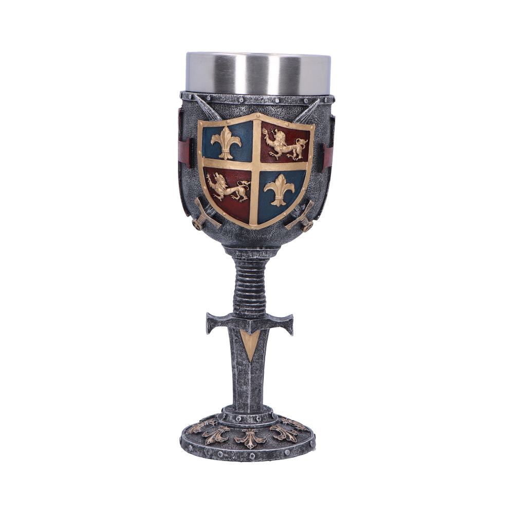Heraldic medieval goblet 20cm