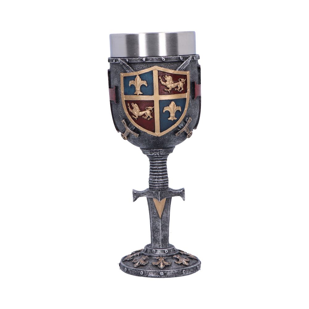 Heraldic medieval goblet 20cm
