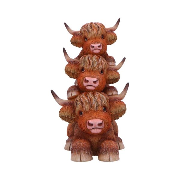Highland Cow Totem Figurine: 2 - Figures & Collectables By NN Designs