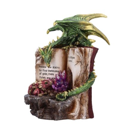 Hoard Finders Dragon with Book Crystal Figurine: 3 - Figures & Collectables By Gift Moments