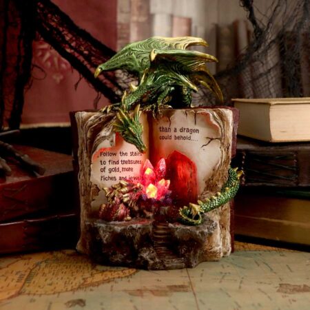 Hoard Finders Dragon with Book Crystal Figurine: 1 - Figures & Collectables By Gift Moments