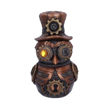Hootle 22.7cm Steampunk Owl with Top Hat Figurine: 3 - Figures & Collectables By Gift Moments