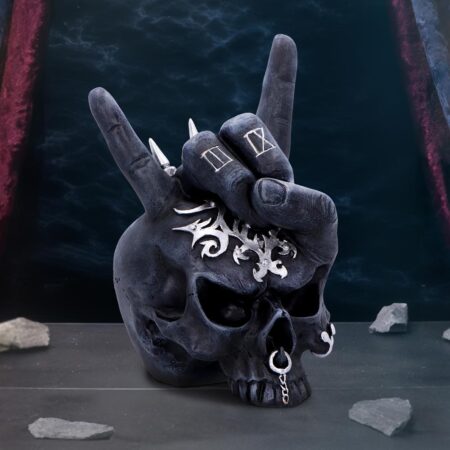 Horns Up Rocking Skull Ornament: 1 - Figures & Collectables By Gift Moments