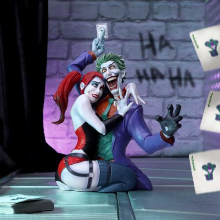Joker harley quinn bust