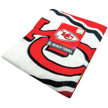 Kansas City Chiefs Stripe Towel: 2 - Towels By American Sports